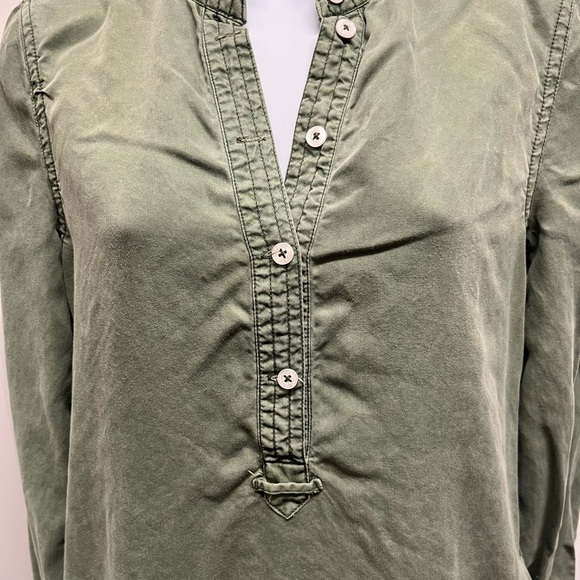 Kenneth Cole Reaction Button-Front Dress | Green | XS - Picture 2 of 8